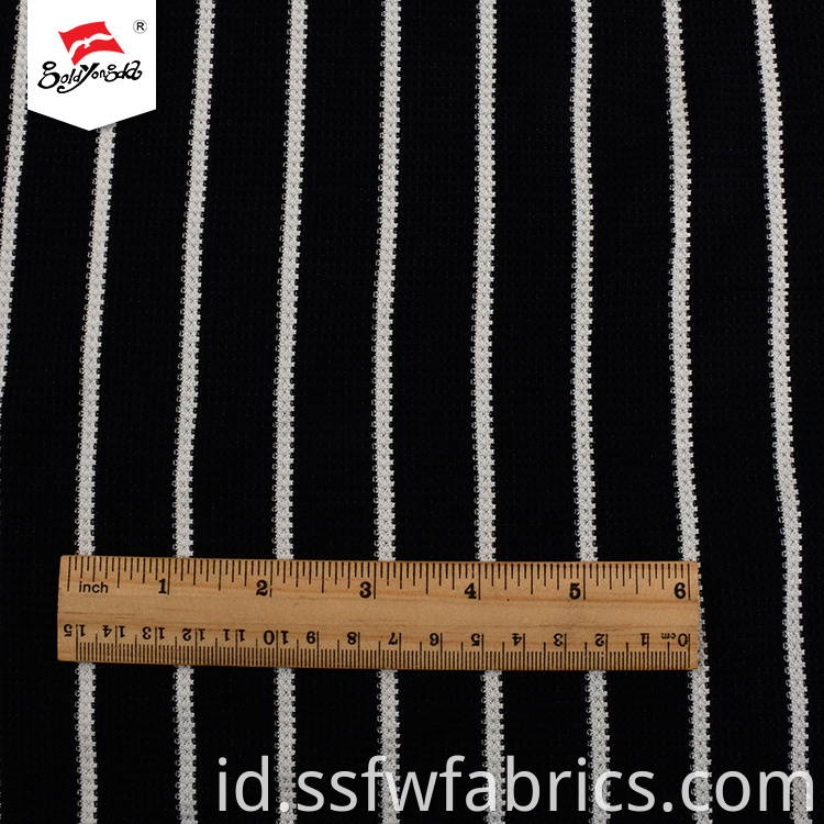 Black White Fashion Stripe Fabric